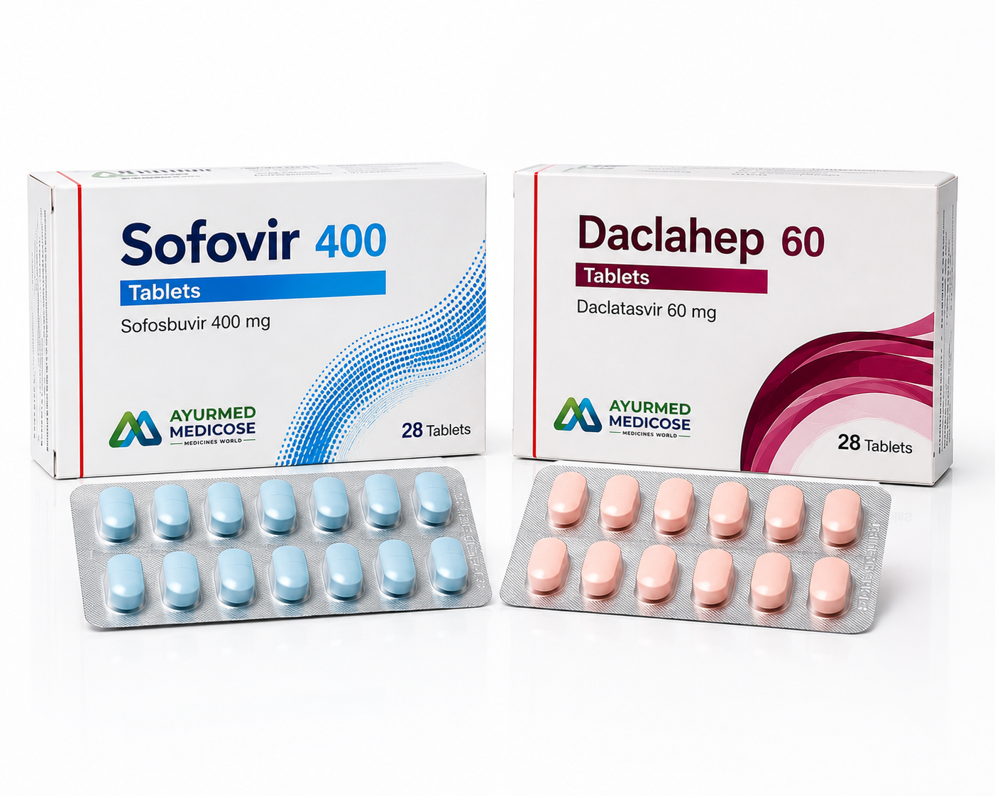 Sofovir 400 mg Tablet + Daclahep 60 Tablet